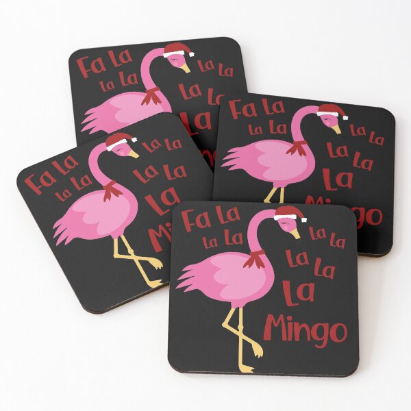 Item preview, Fa La La Mingo - Santa Flamingo designed and sold by PupnkittyMania ⭐⭐⭐⭐⭐.