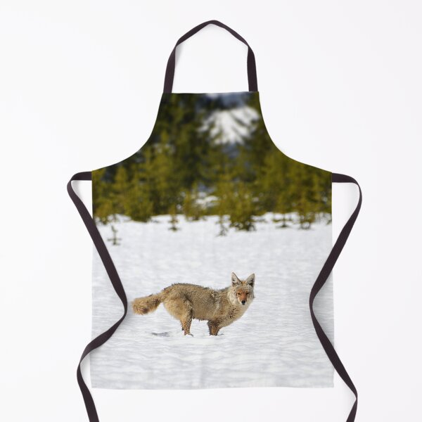 Item preview, Coyote in Snow with Trees, Wild Coyote, Animal in Snow, Snow in Yellowstone, Animal in Yellowstone designed and sold by naturecdesigns.