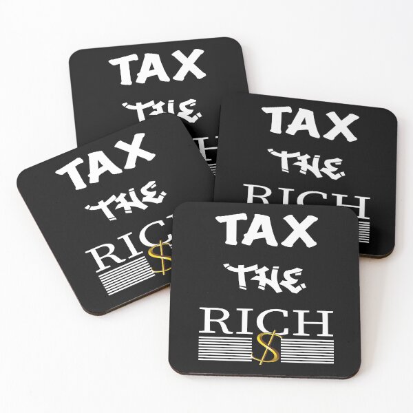 Item preview, TAX THE RICH funny gift - Digital illustration designed and sold by OMCreative.