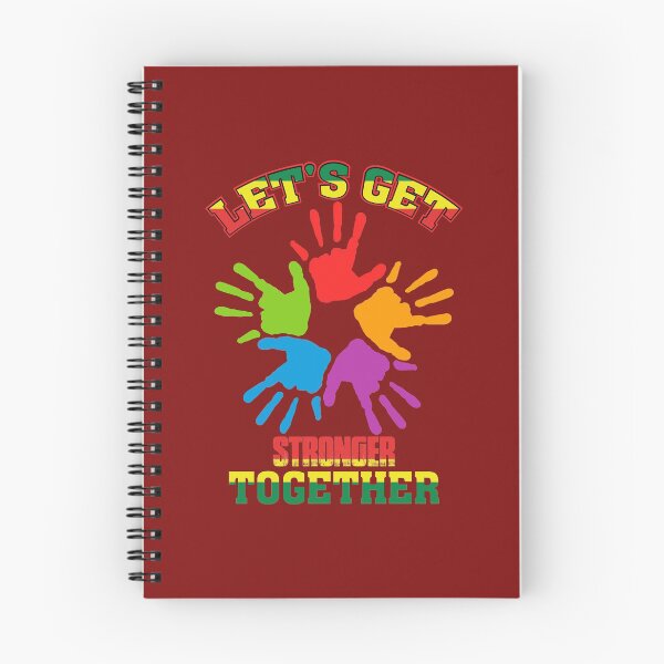 Item preview, LET'S GET STRONGER TOGETHER UNITED HANDS INSPIRATIONAL QUOTE designed and sold by OneChange.