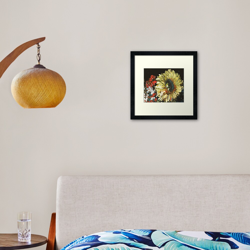 Sunflower Love Framed Art Print