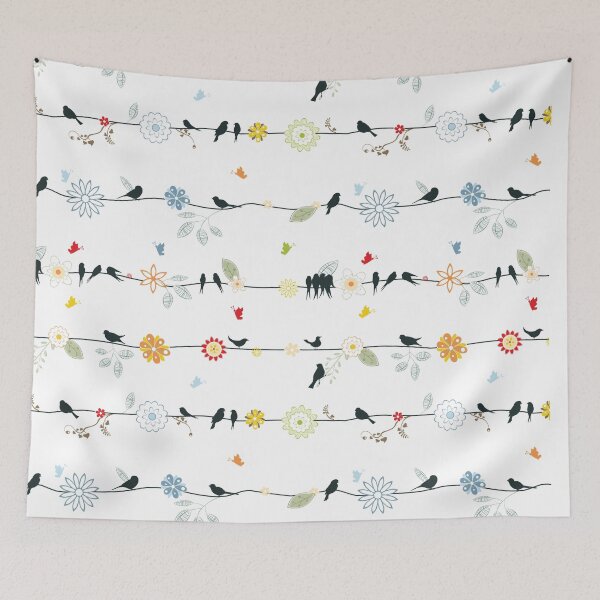 Item preview, Birds on a Wire Pattern designed and sold by MvuuStudio.