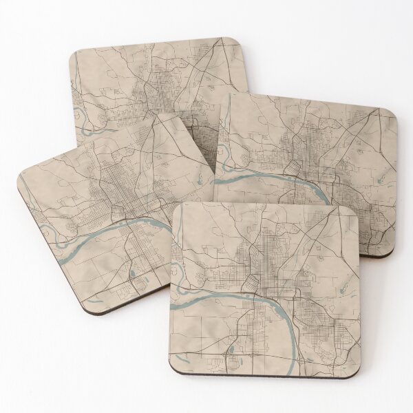 Item preview, Sioux City Sepia Map designed and sold by CPTVDesign.