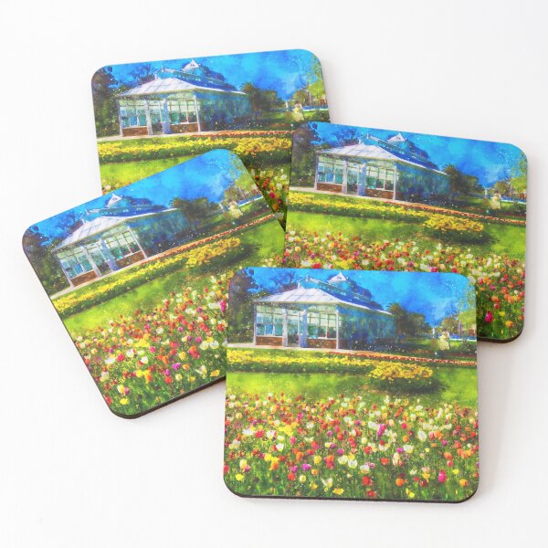 Item preview, Springtime at the Conservatory Gardens Watercolor designed and sold by Steven Jodoin.