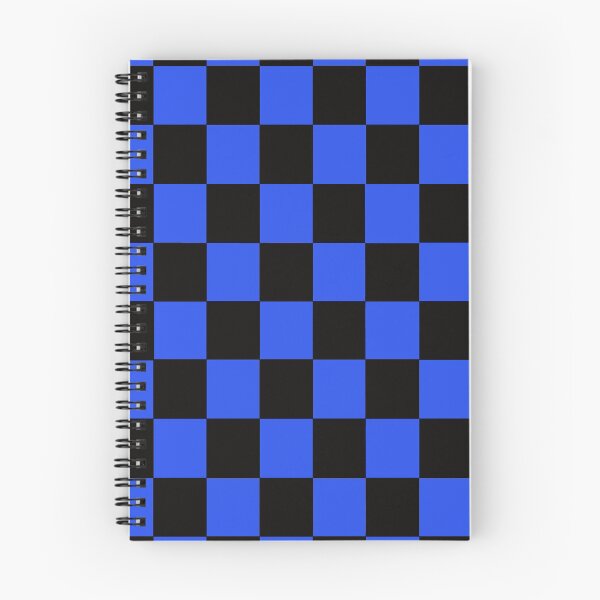Aperçu de l'œuvre motif à carreaux noir et bleu créée et vendue par virilamissa.