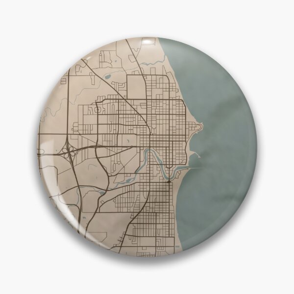 Item preview, Sheboygan Sepia Map designed and sold by CPTVDesign.
