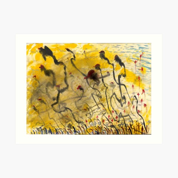 Eighteen: Busting the Line, Nebraska Art Print