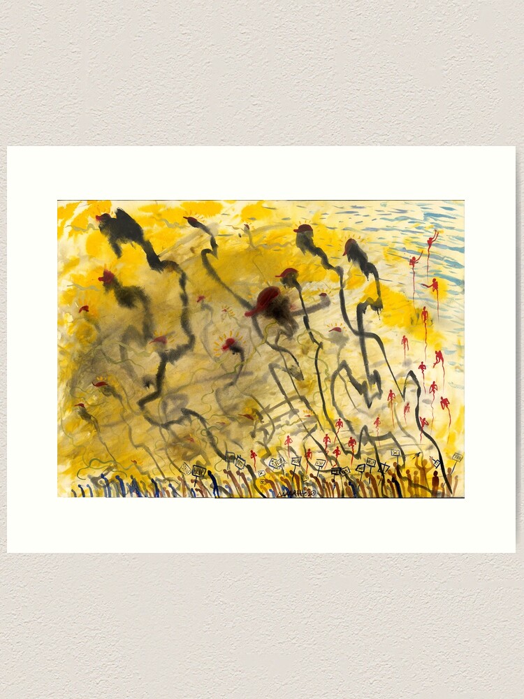 Alternate view of Eighteen: Busting the Line, Nebraska Art Print