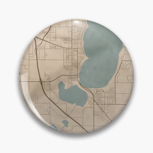 Item preview, Bemidji Sepia Map designed and sold by CPTVDesign.