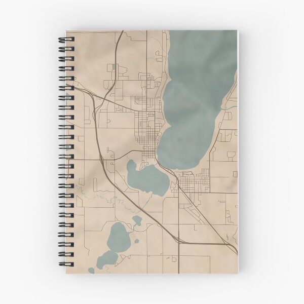 Item preview, Bemidji Sepia Map designed and sold by CPTVDesign.