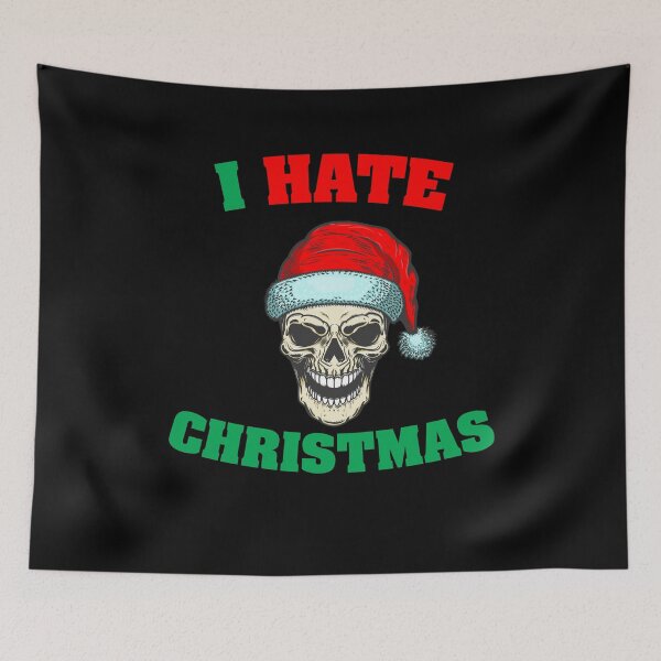 Item preview, i hate christmas skull smile designed and sold by Sherri98.