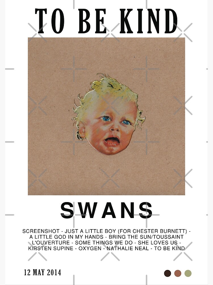 Discover Swans To Be Kind Poster Premium Matte Vertical Poster