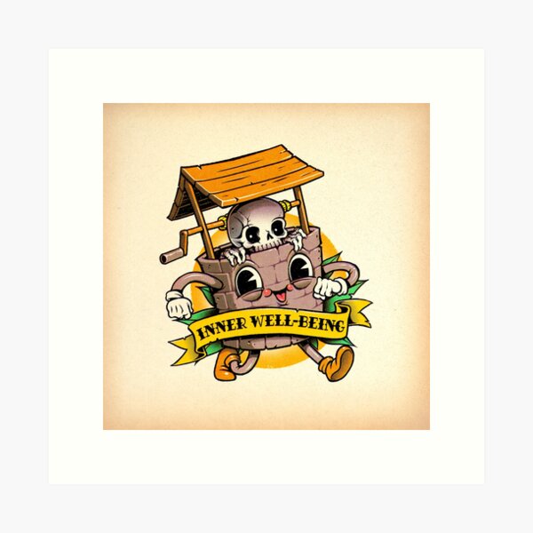 Item preview, Inner Well-Being Vintage cartoon designed and sold by andremuller.
