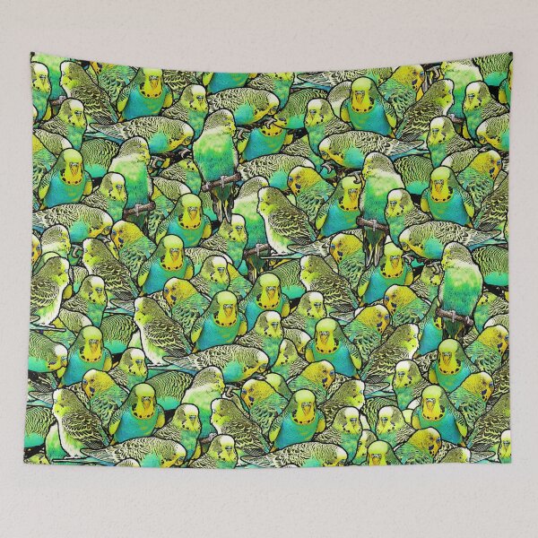 Item preview, Budgie Pattern designed and sold by Alienphysique.