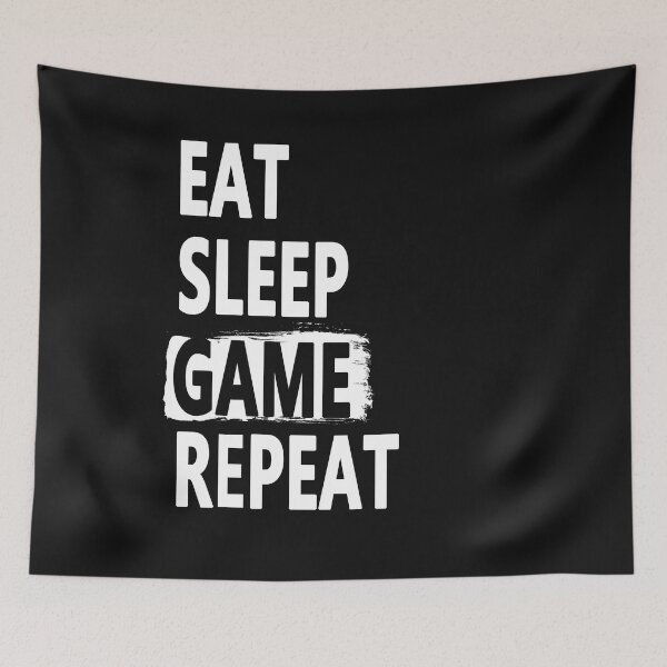 Item preview, Eat Sleep Game Repeat designed and sold by Original Cheddar.