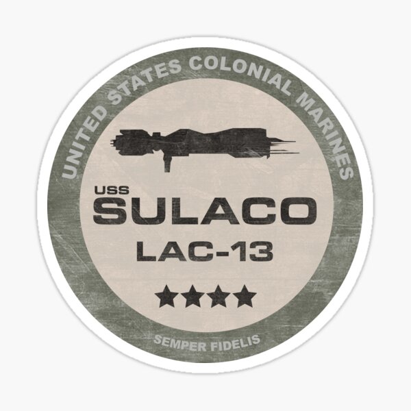  1x4 Aliens Colonial Marines USS Sulaco Morale Patch