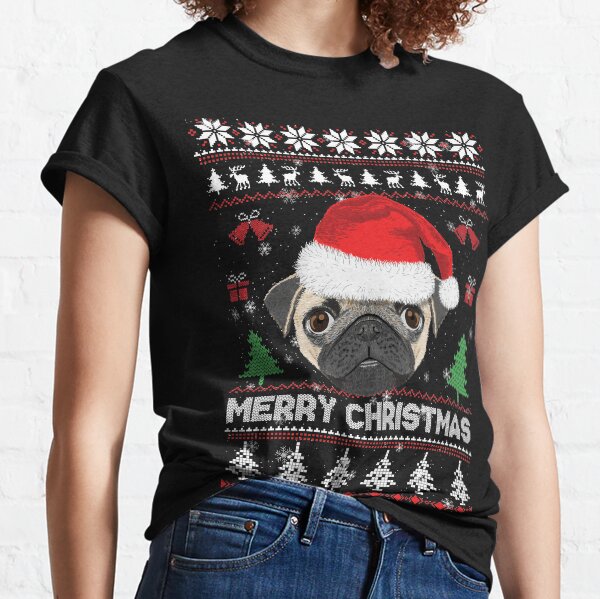 womens pug christmas sweater