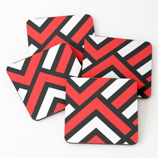 Item preview, Red and White Geometric Pattern designed and sold by MariesDesigns11.