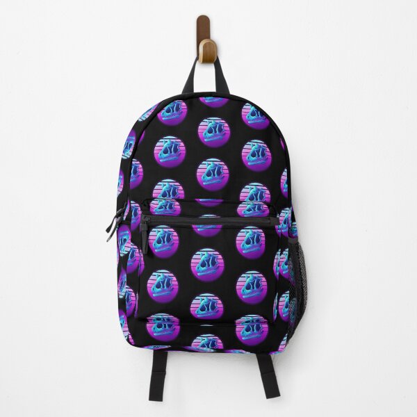 Item preview, Synthwave Carnotaurus Skull, aesthetic vaporwave dinosaur  designed and sold by NightStarDesign.