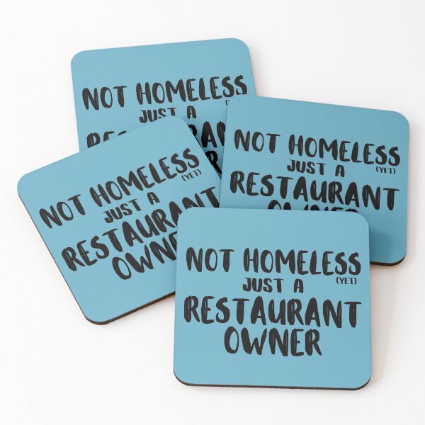Item preview, NOT HOMELESS Just A RESTAURANT OWNER designed and sold by MixedBagMerch.
