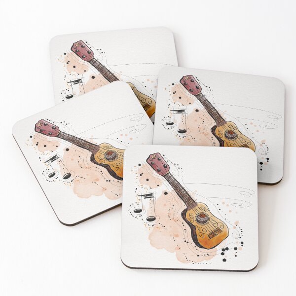 Artikelvorschau, Ukulele Uke Musik Aquarell entworfen und verkauft von Sheri42.