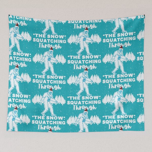 Item preview, Squatching Through the Snow Funny Sasquatch Yeti Bigfoot Christmas designed and sold by kiwi91.