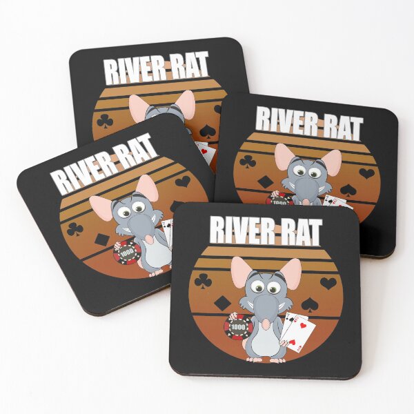 Item preview, River Rat - Funny Poker Design designed and sold by CarrieTDesigns.