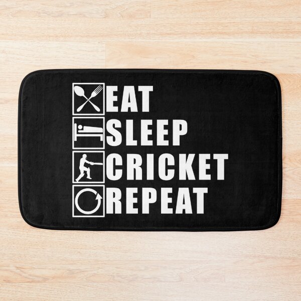 Item preview, Eat Sleep Cricket Repeat designed and sold by Adel Qasem.
