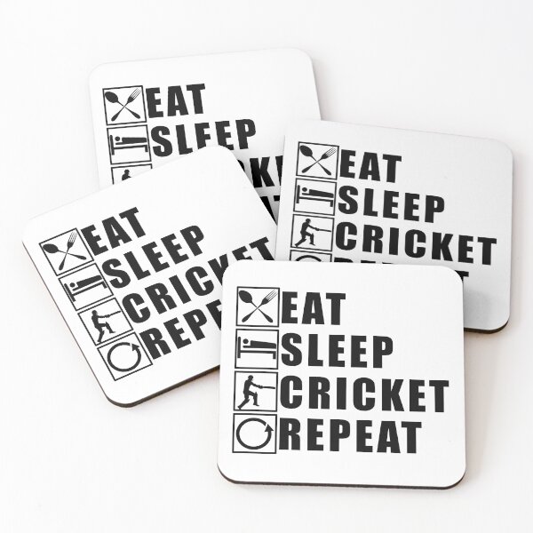 Item preview, Eat Sleep Cricket Repeat designed and sold by Adel Qasem.