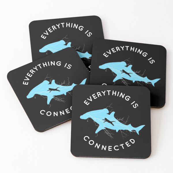 Item preview, Everything is Connected Shirt Cat Shark designed and sold by Grafik Traffik.