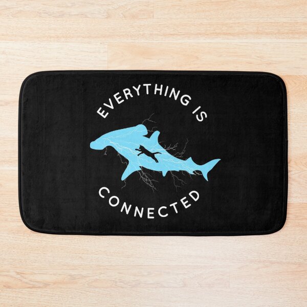 Item preview, Everything is Connected Shirt Cat Shark designed and sold by Grafik Traffik.