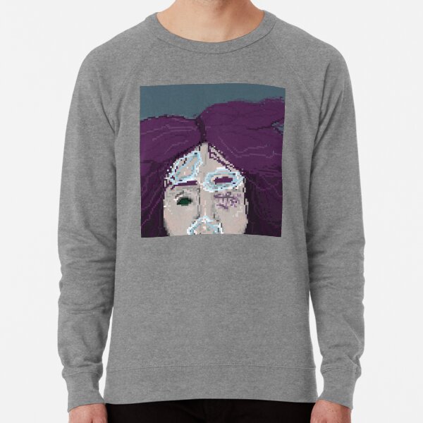 Aesthetic Cozy Sweatshirt Graphic Pixel Art Print Flower Casual Sweatshirt Aesthetic Clothing,Vaporwave Sweatshirt,Unisex,Pixel Flower