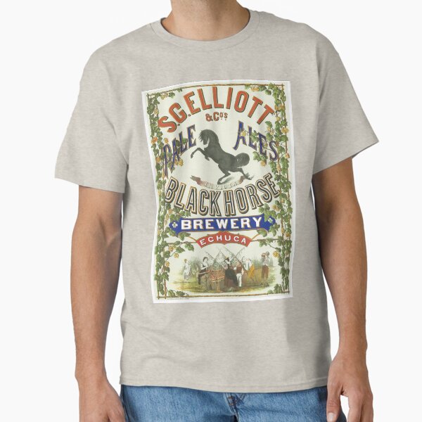 Item preview, Elliotts Pale Ales Black Horse Brewery Australian Beer Poster designed and sold by karwilbedesigns.
