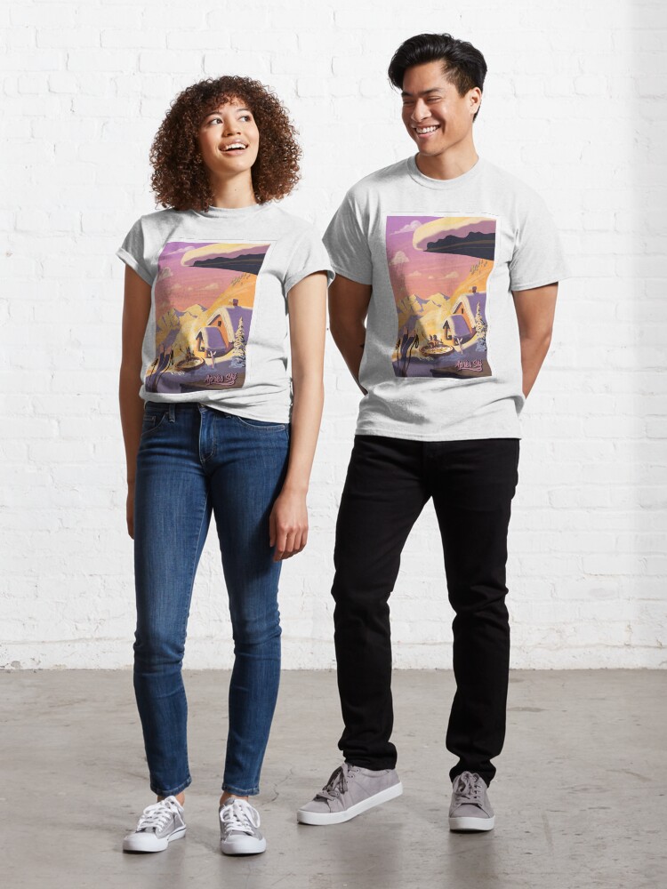 Thumbnail 1 of 7, Classic T-Shirt, Apres Ski Retro Winter Poster Art designed and sold by SFDesignstudio.