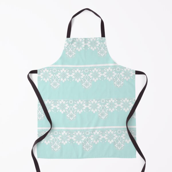 Item preview, White lace on mint background designed and sold by fuzzyfox.