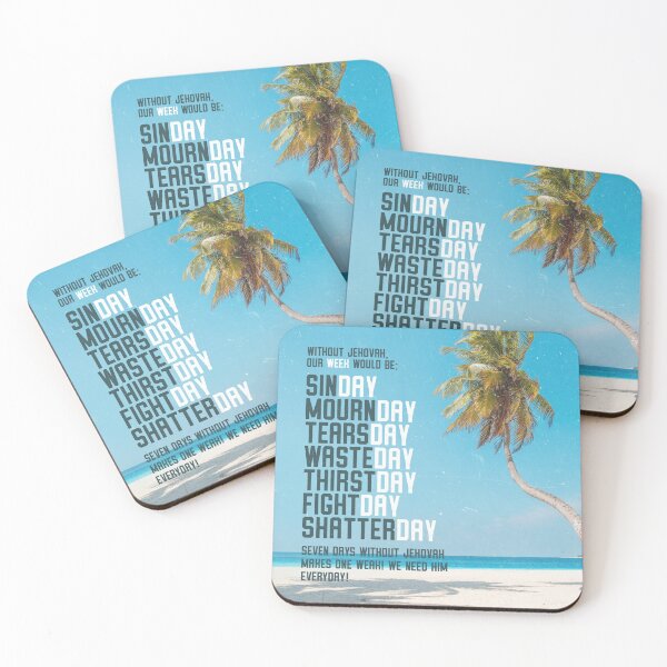 Item preview, SEVEN DAYS WITHOUT JEHOVAH MAKES ONE WEAK! designed and sold by Paper Bee Gift Shop.