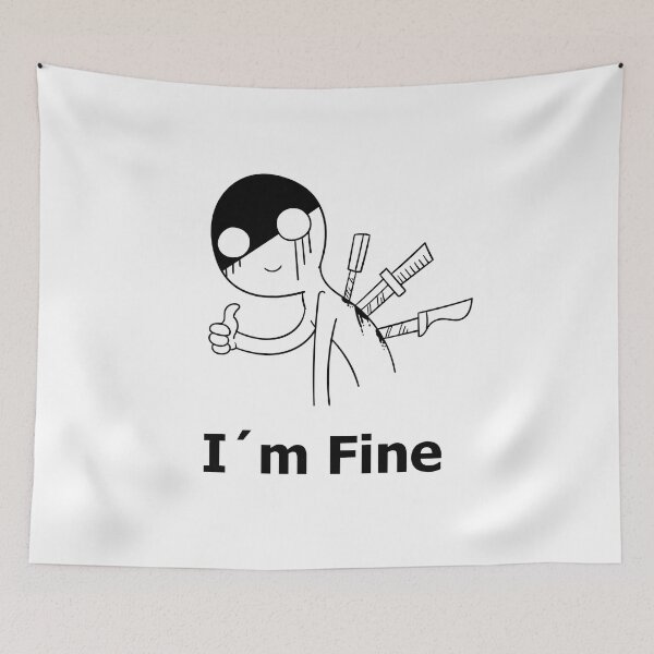 Item preview,  I'm Fine Funny Sarcastic design designed and sold by LordAudes.