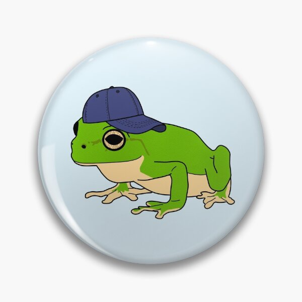 Item preview, Frog with Baseball Hat designed and sold by lojains.