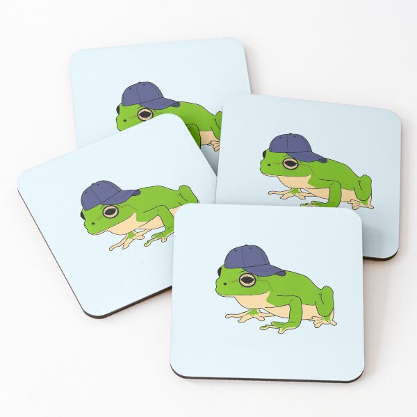 Item preview, Frog with Baseball Hat designed and sold by lojains.