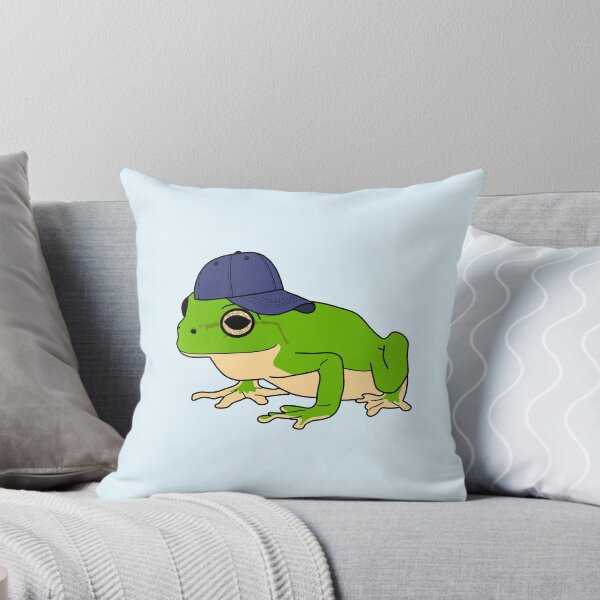 Item preview, Frog with Baseball Hat designed and sold by lojains.