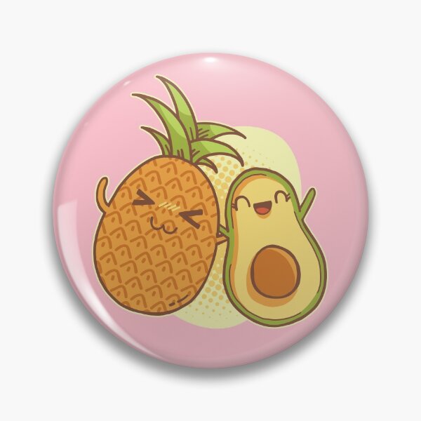 Item preview, Pineapple and Avocado designed and sold by Cute and Funny Animal Art Designs.