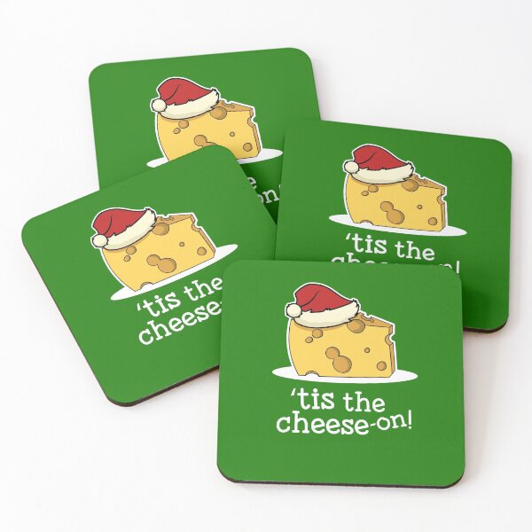 Item preview, Chirstmas Cheese Tis The Season Pun Cheese-on designed and sold by Huhnerdieb Apparel.
