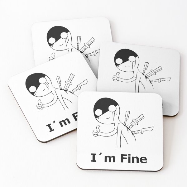 Item preview,  I'm Fine Funny Sarcastic design designed and sold by LordAudes.