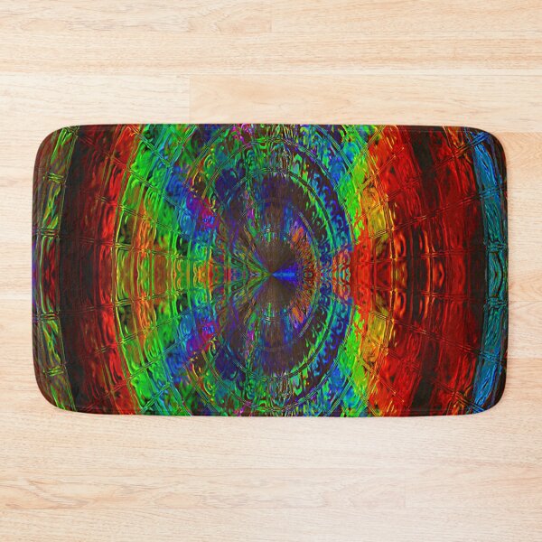 Item preview, Abstract oval stained glass window designed and sold by Astralia.