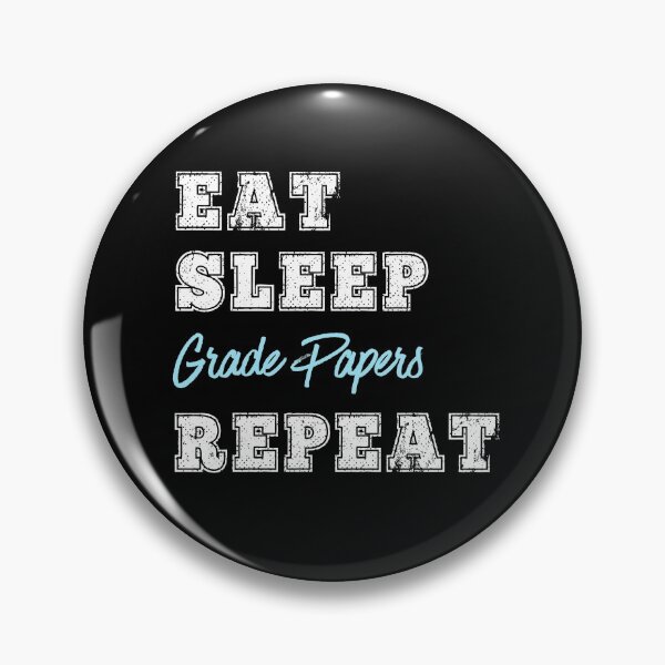 Item preview, Funny Teacher Grade Papers Eat Sleep Repeat Gift designed and sold by carlhunt99.