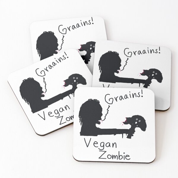 Item preview, Vegan Zombie eats Graaaains!!! designed and sold by redpenblackpen.