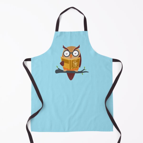 Item preview, Smart Nerdy Owl Reading Books designed and sold by Cute and Funny Animal Art Designs.