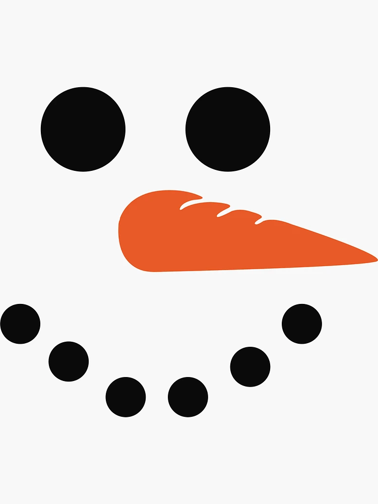 Snowman Head, Snowman Face, Carrot Nose