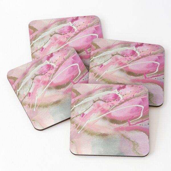 Item preview, Abstract Gold and Pink Splatter Art designed and sold by Lunar009.