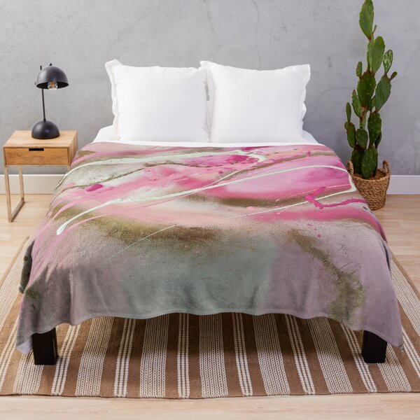 Item preview, Abstract Gold and Pink Splatter Art designed and sold by Lunar009.